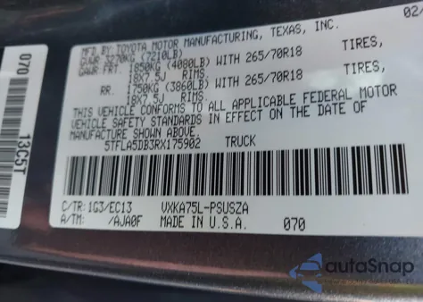 2024 Toyota Tundra Sr5 from USA, damaged, VIN 5TFLA5DB3RX175902